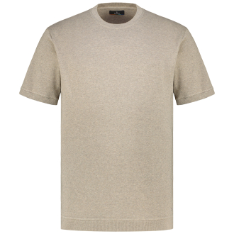 Feinstrick T-Shirt braun_875 | 3XL
