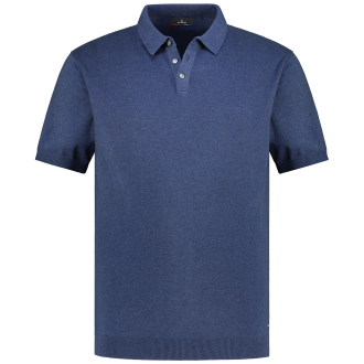 Feinstrick Poloshirt dunkelblau_079 | 3XL