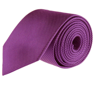 Krawatte aus Seide, gepunktet violett_8 | One Size