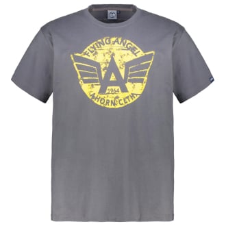 T-Shirt mit Print dunkelgrau_143/34 | 7XL