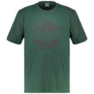 T-Shirt mit Print dunkelgrün_270 | 7XL