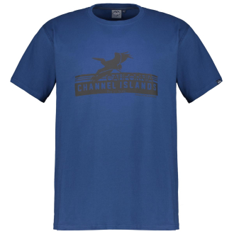 T-Shirt mit Print blau_160 | 3XL