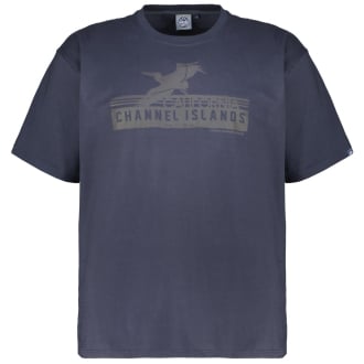 T-Shirt mit Print dunkelblau_544 | 4XL