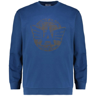 Sweatshirt mit Print blau_160 | 3XL