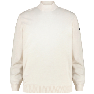 Stehkragenpullover aus Merinowolle creme_110 | 66
