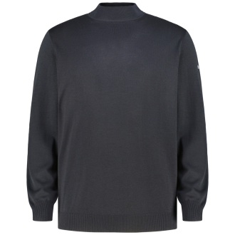 Stehkragenpullover aus Merinowolle schwarz_595 | 60