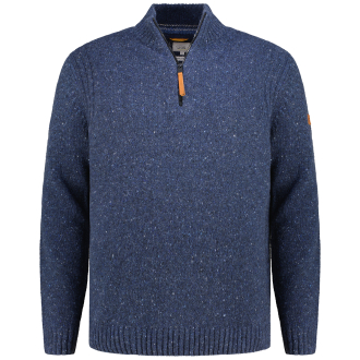 Grobstrickpullover im Schurwolle-Alpaka-Mix dunkelblau_47 | 3XL