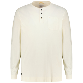 Longsleeve mit Garment-Dye-Färbung creme_04 | 6XL