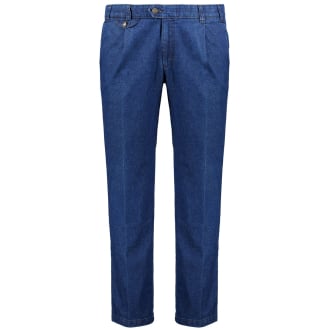 Bundfalten-Jeans mit Stretch blau_22 | 58