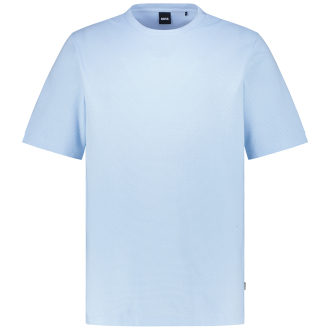 T-Shirt mit  Jacquard-Struktur hellblau_450 | 4XL