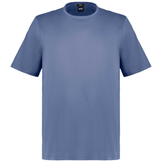 T-Shirt aus merzerisierter Baumwolle blau_475 | 4XL