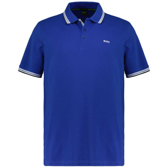 Poloshirt mit Kontrastdetails lichtblau_438 | 6XL