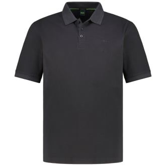 Poloshirt mit Kontrastdetails schwarz_009 | 4XL