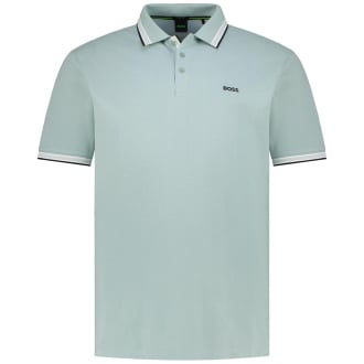 Poloshirt mit Kontrastdetails mint_357 | 4XL