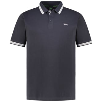 Poloshirt mit Kontrastdetails dunkelblau_402 | 4XL