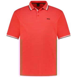 Poloshirt mit Kontrastdetails mandarine_641 | 4XL