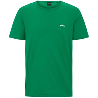 T-Shirt mit Logo-Print grün_342 | 5XL