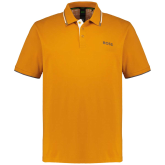 Poloshirt mit Kontrastdetails orange_702 | 6XL