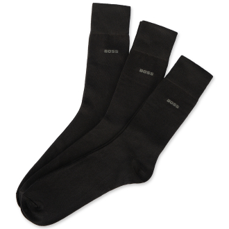 3er-Pack Socken mit eingestricktem Logo schwarz_001 | 47-50