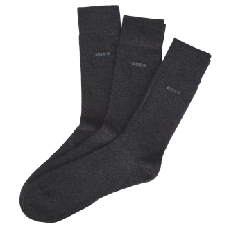 3er-Pack Socken mit eingestricktem Logo dunkelgrau_012 | 43-46