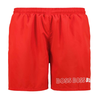 Badehose mit Logo-Print rot_628 | 4XL