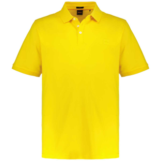 Poloshirt mit Elasthan gelb_740 | 4XL