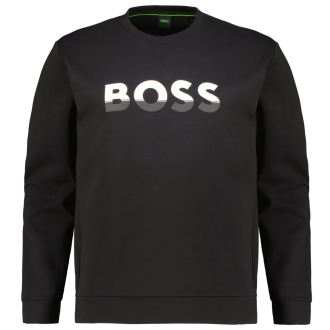Sweatshirt mit Logo-Print schwarz_002 | 5XL