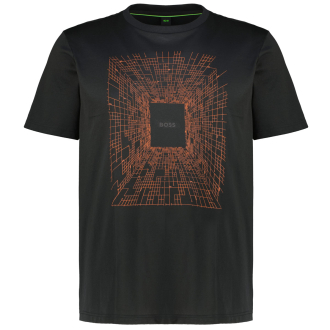 T-Shirt mit Glow-Effekt schwarz_001 | 6XL