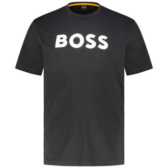 T-Shirt mit Label-Print schwarz_001 | 3XL