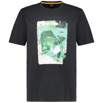 T-Shirt mit Print schwarz_001 | 4XL