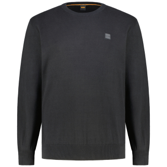 Feinstrickpullover aus Baumwolle-Kaschmir-Mix schwarz_001 | 5XL