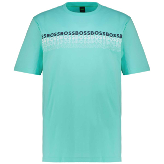T-Shirt mit Label-Print mint_340 | 4XL