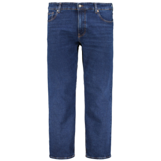 Stretch-Jeans mit dezenter Used-Waschung dunkelblau_406 | 48/32