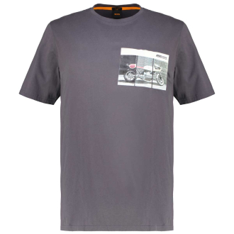 T-Shirt mit Foto-Print dunkelgrau_022 | 5XL