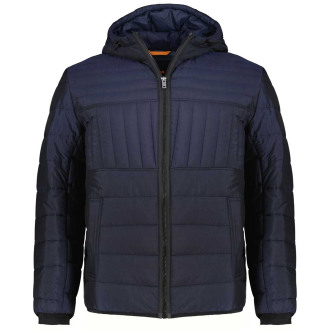 Wattierte Steppjacke mit Kapuze dunkelblau_404 | 62