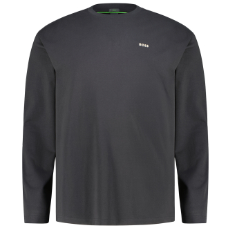 Longsleeve mit Elasthan schwarz/weiß_006 | 5XL