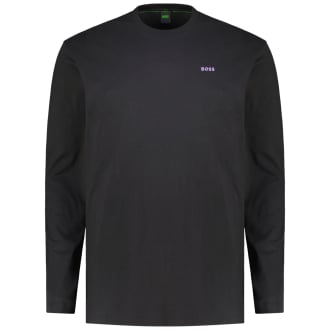 Longsleeve mit Elasthan schwarz/schwarz_007 | 4XL