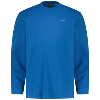 Longsleeve mit Elasthan blau_494 | 5XL