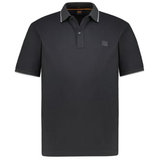 Poloshirt mit Elasthan schwarz_001 | 4XL