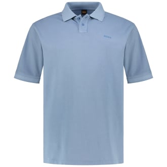 Poloshirt aus Biobaumwolle graublau_459 | 4XL