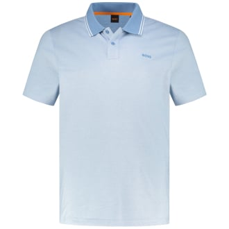 Poloshirt mit Kontrastdetails hellblau_462 | 4XL