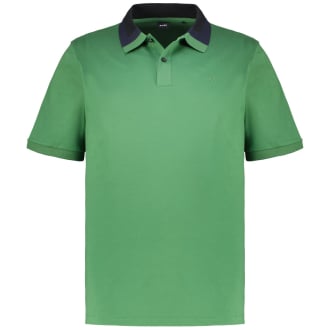 Poloshirt aus Baumwoll-Jersey dunkelgrün_348 | 6XL