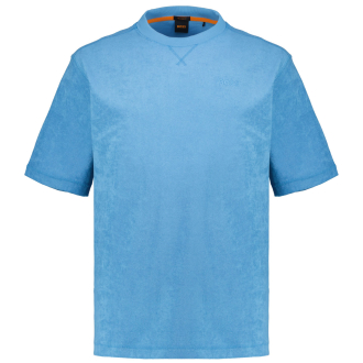 T-Shirt aus Baumwoll-Frottee mittelblau_486 | 4XL