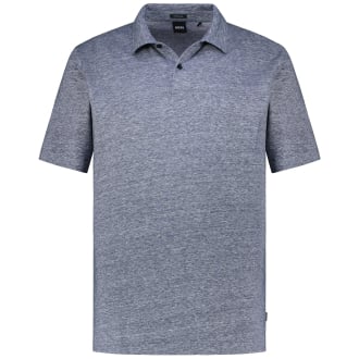 Poloshirt aus Leinenmischung dunkelblau_404 | 4XL
