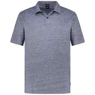 Poloshirt aus Leinenmischung dunkelblau_404 | 3XL