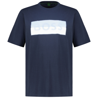 T-Shirt mit Logo-Print dunkelblau_402 | 3XL