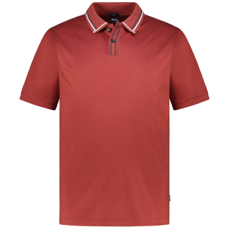 Poloshirt aus merzerisierter Baumwolle braun_248 | 3XL