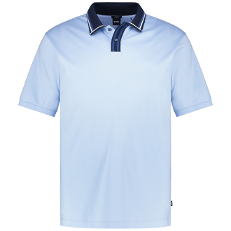 Poloshirt aus merzerisierter Baumwolle hellblau_450 | 3XL