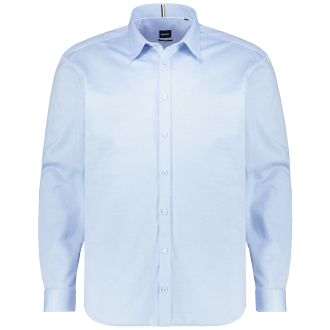 Freizeithemd aus Baumwoll-Jersey hellblau_450 | 4XL