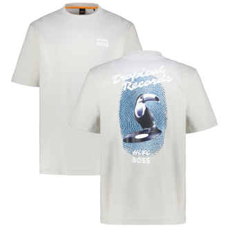 T-Shirt mit Print auf Vorder- und Rückseite beige_271 | 4XL